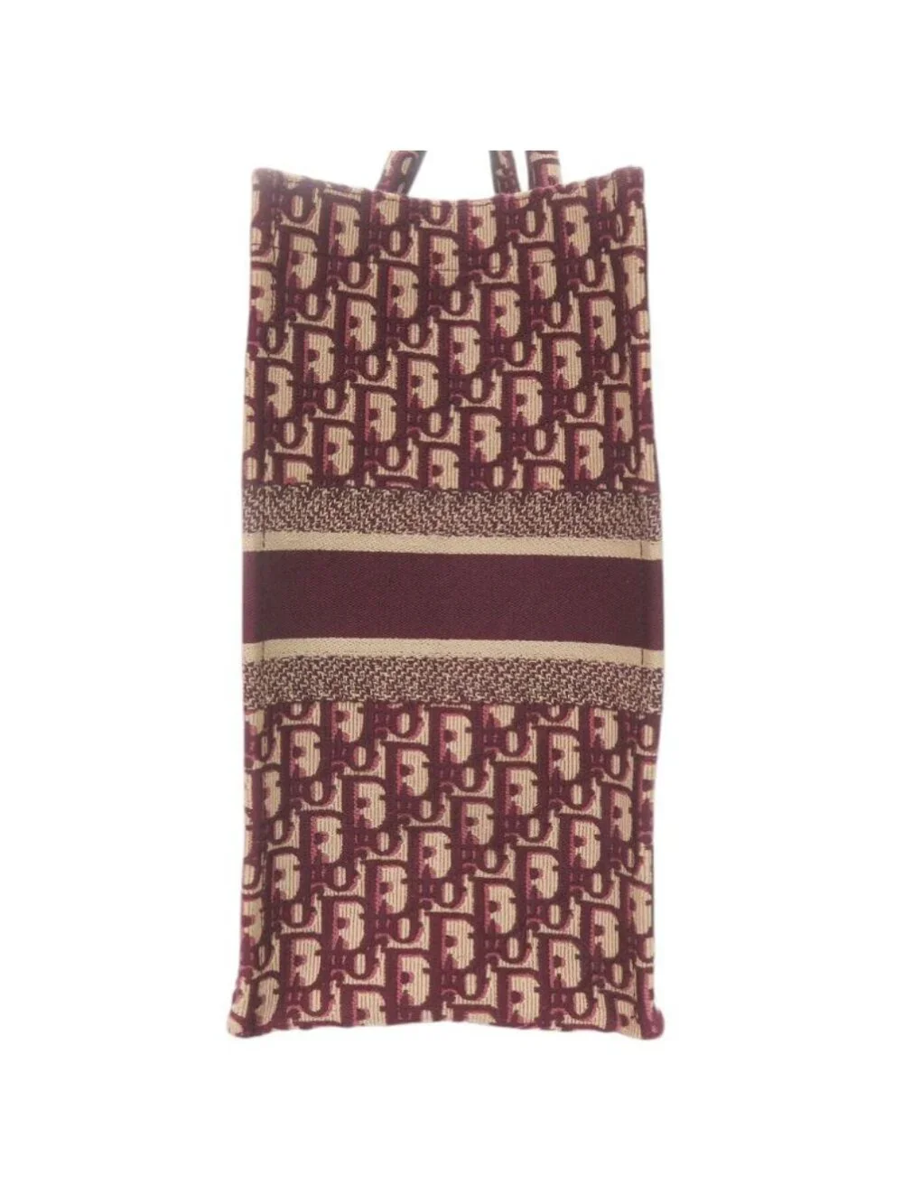 Dior Book Tote Bag Large Oblique Canvas Bordeaux